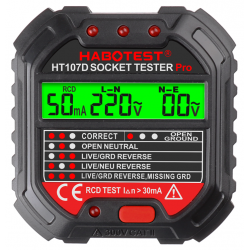 Habotest HT107D οικονομικός αξιόπιστος ελεγκτής πρίζας